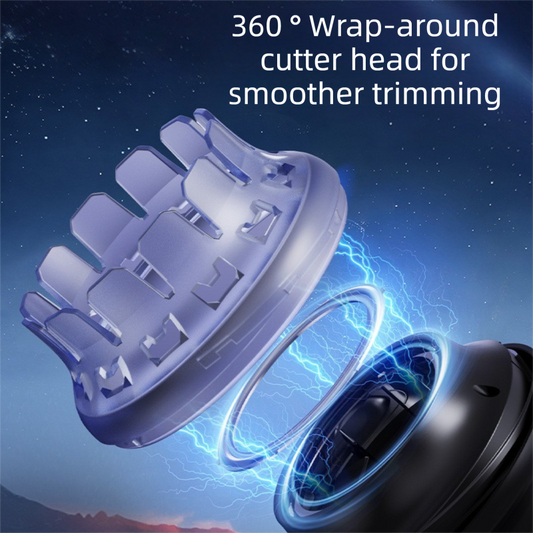 360 degrees Floating Hair Trimmer with Stainless Steel Blade - Cordless Electric Hair Clipper for Men, V888-ELOSUNG43112