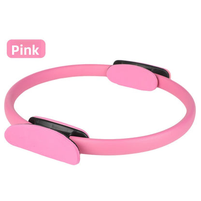 Pink Pilates Ring Exercise Tool - High-Elasticity Yoga Ring for Core Strength, Postpartum Recovery, Glute V888-ELOSUNG43114