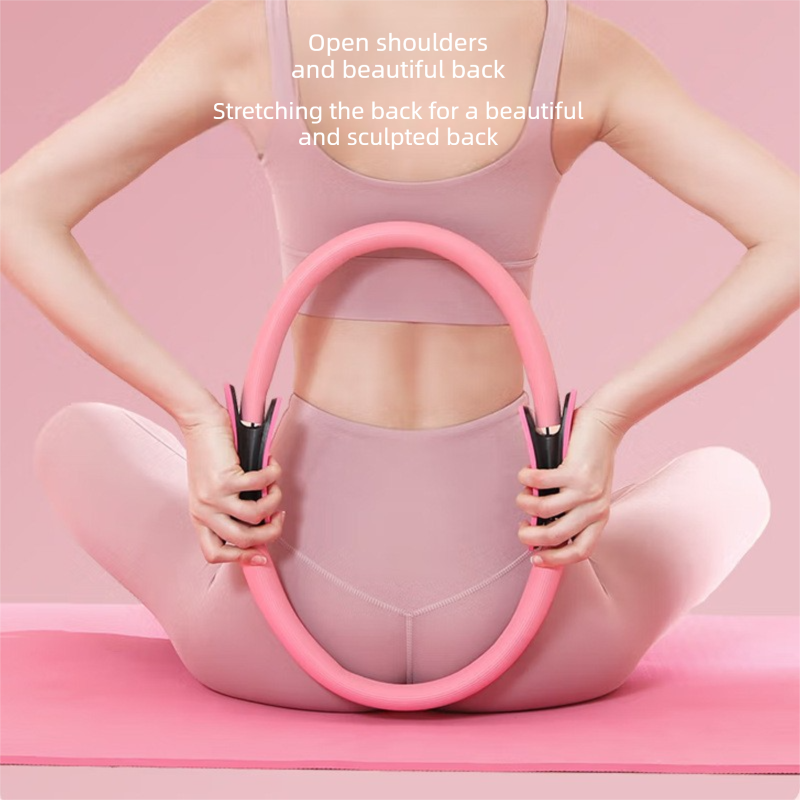 Blue Pilates Ring Exercise Tool - High-Elasticity Yoga Ring for Core Strength, Postpartum Recovery, Glute V888-ELOSUNG43116