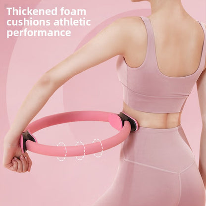 Blue Pilates Ring Exercise Tool - High-Elasticity Yoga Ring for Core Strength, Postpartum Recovery, Glute V888-ELOSUNG43116