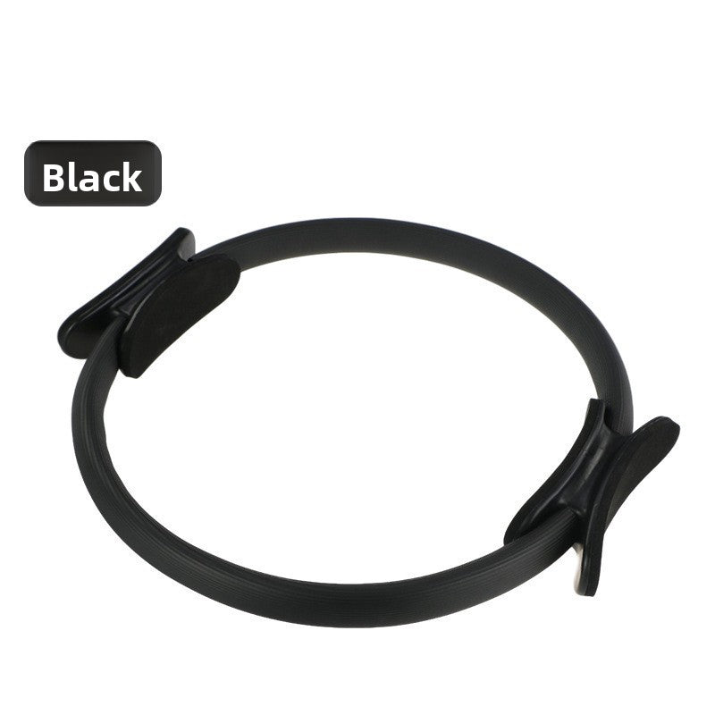 Black Pilates Ring Exercise Tool - High-Elasticity Yoga Ring for Core Strength, Postpartum Recovery, Glute V888-ELOSUNG43118