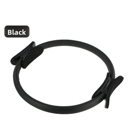 Black Pilates Ring Exercise Tool - High-Elasticity Yoga Ring for Core Strength, Postpartum Recovery, Glute V888-ELOSUNG43118