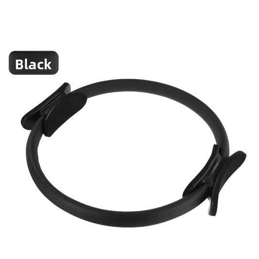 Black Pilates Ring Exercise Tool - High-Elasticity Yoga Ring for Core Strength, Postpartum Recovery, Glute V888-ELOSUNG43118
