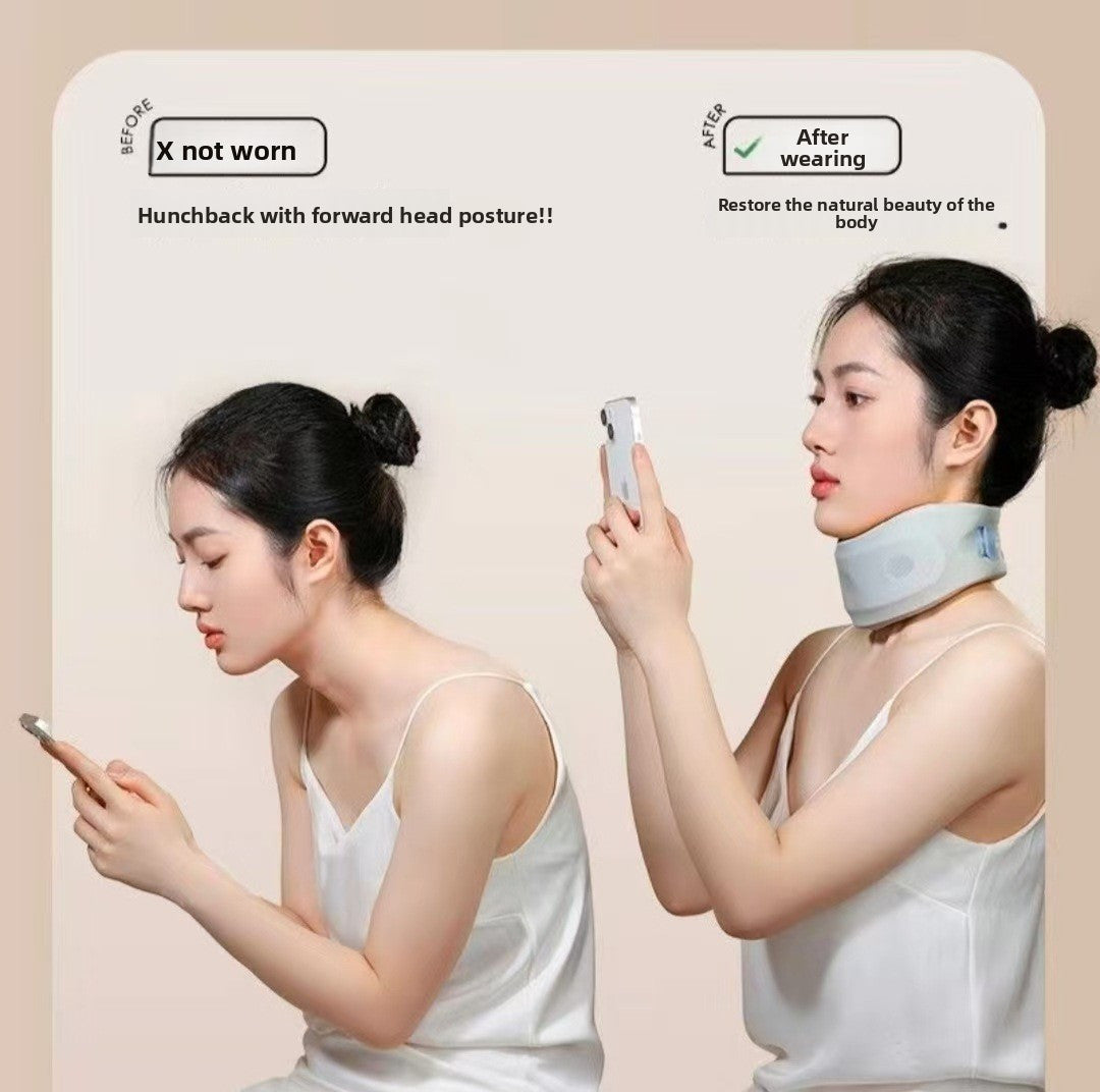 360 degrees Neck Support Collar with Cooling Mesh Fabric - Posture Corrector for Forward Head & Neck Pain V888-ELOSUNG43120