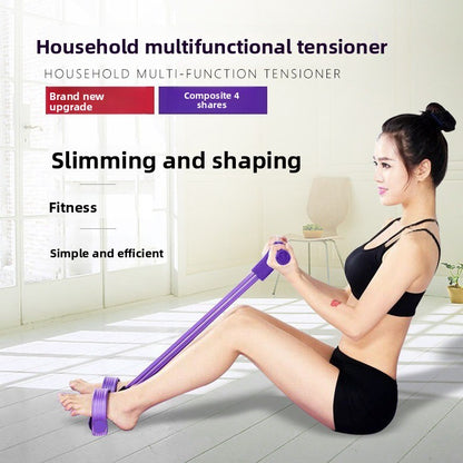 Green Home Multi-Function Foot Pedal Resistance Trainer - 4-Strand Elastic Pull Rope for Abdominal Exercise, V888-ELOSUNG43123