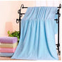2-Pack Blue Embossed Microfiber Bear Bath Towels - 70 x 140 cm, Ultra-Absorbent and Soft for Bath, Beach & Gym V888-ELOSUNG43139
