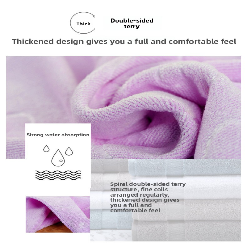 2-Pack Blue Embossed Microfiber Bear Bath Towels - 70 x 140 cm, Ultra-Absorbent and Soft for Bath, Beach & Gym V888-ELOSUNG43139
