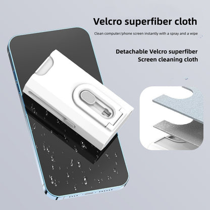 Blue Q8 8-in-1 Multi-Function Cleaning Kit - Compact Keyboard, Phone, and Earphone Cleaner with Built-In V888-ELOSUNG43146