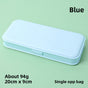 3-Pack Blue Macaron Color Pencil Case with Multi-Compartment Storage Waterproof PP Stationery Organizer for V888-ELOSUNG43166