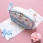 Blue Large Capacity Double Layer Pencil Case Waterproof PU Leather Stationery Organizer for Australian V888-ELOSUNG43175