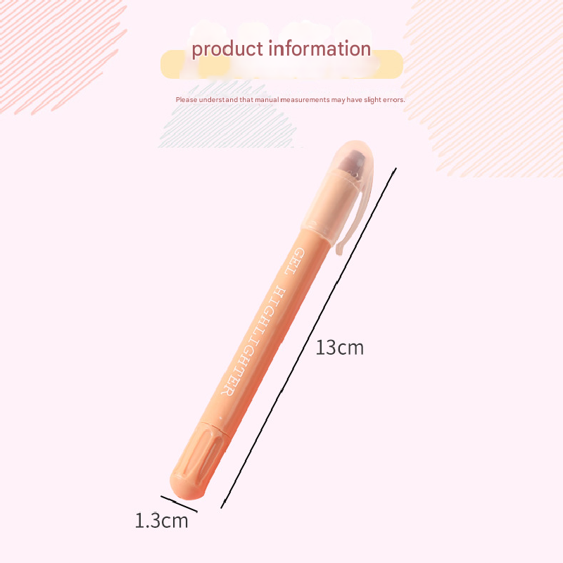 Morandi Color Solid Gel Highlighters 8 Pack No Bleed Dry Highlighter Pens for School Office Journaling and V888-ELOSUNG43180