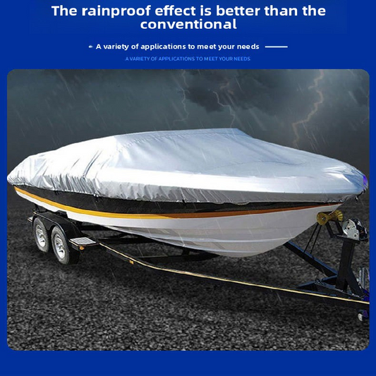 Black Heavy Duty Waterproof V-Hull Boat Cover 11-13FT Marine Grade Outdoor UV Protection for Australian V888-ELOSUNG43219