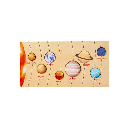 The Eight Planets 0.42 Educational Wooden Cognitive Matching Puzzle Toy for Kids Early Learning and Fine V888-ELOSUNG43231