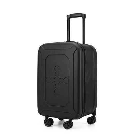 Black 20 Inch Foldable Carry-on Suitcase Ultra Lightweight 2.1kg Hard Shell Luggage with 360 Spinner Wheels V888-ELOSUNG43256