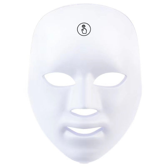 7-Color LED Face Mask with 112 Photon LED Chips Lightweight 290g Beauty Device for Home Skincare and Facial V888-ELOSUNG43286