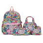 Pattern KT 4-Piece Large Capacity School Backpack Set for Primary Students Years 3-6 Durable Nylon V888-ELOSUNG43311