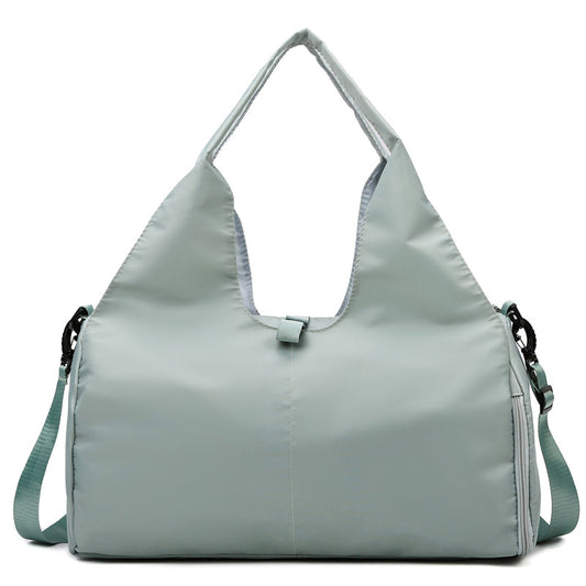 Apple green Women Large Capacity Yoga Gym Bag with Shoe Compartment and Mat Strap Water Resistant Travel V888-ELOSUNG43318