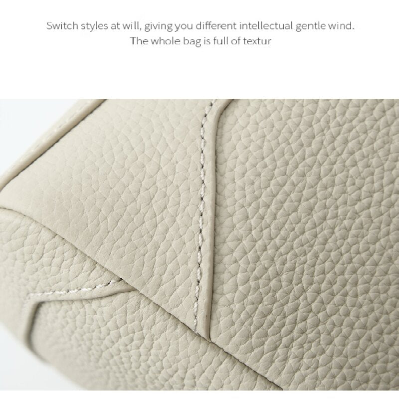 Black Women Genuine First Layer Cowhide Boston Bag Fashionable Handheld Crossbody Shoulder Bag with 115cm V888-ELOSUNG43329