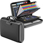 Black Fireproof EVA Hard-Shell File Organizer Briefcase with Combination Lock Waterproof Accordion Document V888-ELOSUNG43347