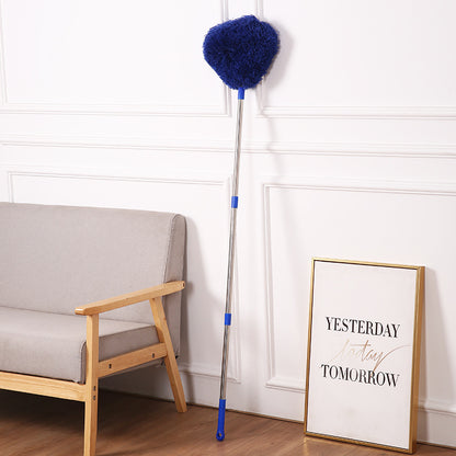 Royal blue Long Handle Ceiling Fan Duster with Hollow Microfiber Head and Extendable Stainless Steel Pole for V888-ELOSUNG43376