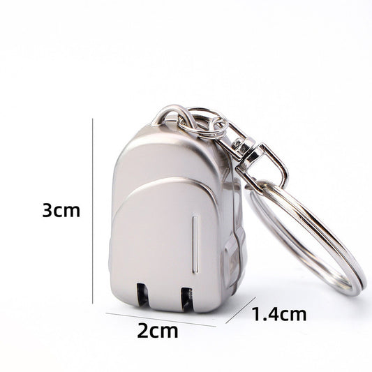 Small Backpack Style Champagne Gold Compact Folding Nail Clippers with Stainless Steel Blade and Keychain V888-ELOSUNG43422
