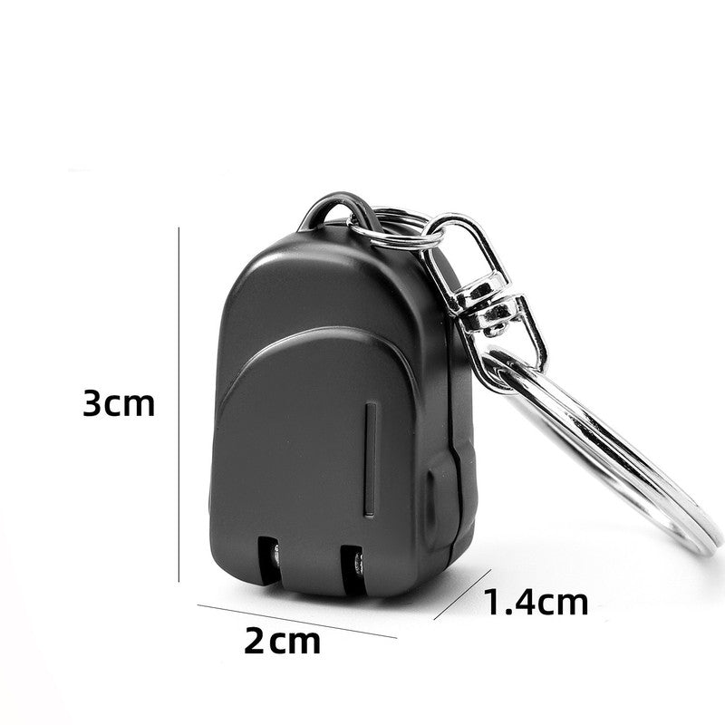 Small backpack style gun black Compact Folding Nail Clippers with Stainless Steel Blade and Keychain Design V888-ELOSUNG43423