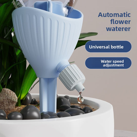 5-PCS Blue Automatic Plant Watering Spikes with Adjustable Flow Control Universal Fit 5 Pack for Indoor and V888-ELOSUNG43435