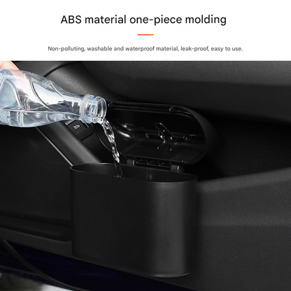 Blue Compact Car Trash Can 2 Pack Hanging Storage Bin with Push Lid for Vehicle Door and Seat Back Universal V888-ELOSUNG43518
