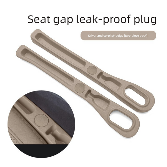 Beige Car Seat Gap Filler Strip with Integrated Storage Slot Universal Interior Organizer for Mobile Phones V888-ELOSUNG43523