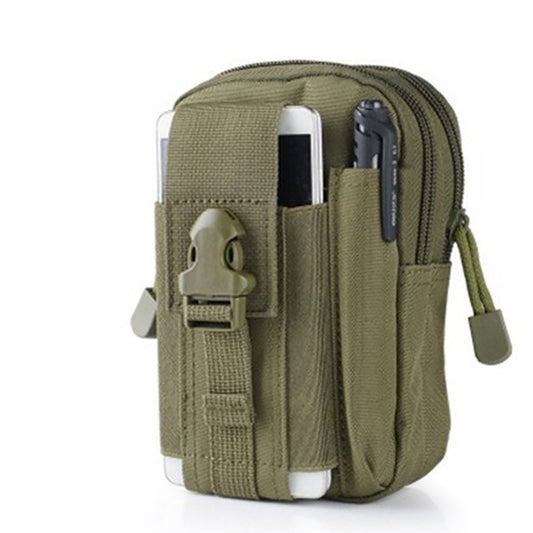 Army green Tactical Molle Waist Bag Waterproof Phone Pouch for 6 inch Smartphones Compact Large Capacity Belt V888-ELOSUNG43550