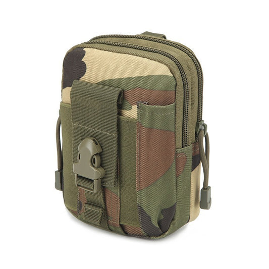 Jungle camouflage Tactical Molle Waist Bag Waterproof Phone Pouch for 6 inch Smartphones Compact Large V888-ELOSUNG43555