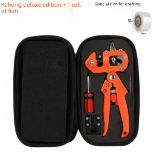 Orange Handheld Grafting Shear with Replaceable Blades and Pruning Function for Tree Grafting and Branch V888-ELOSUNG43606