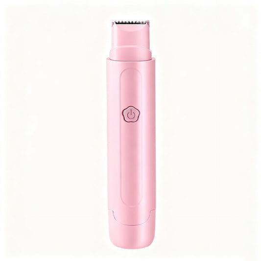 Pink Electric Hair Remover for Women Dual-Head Design Wireless Rechargeable Trimmer for Bikini and Full Body V888-ELOSUNG43638