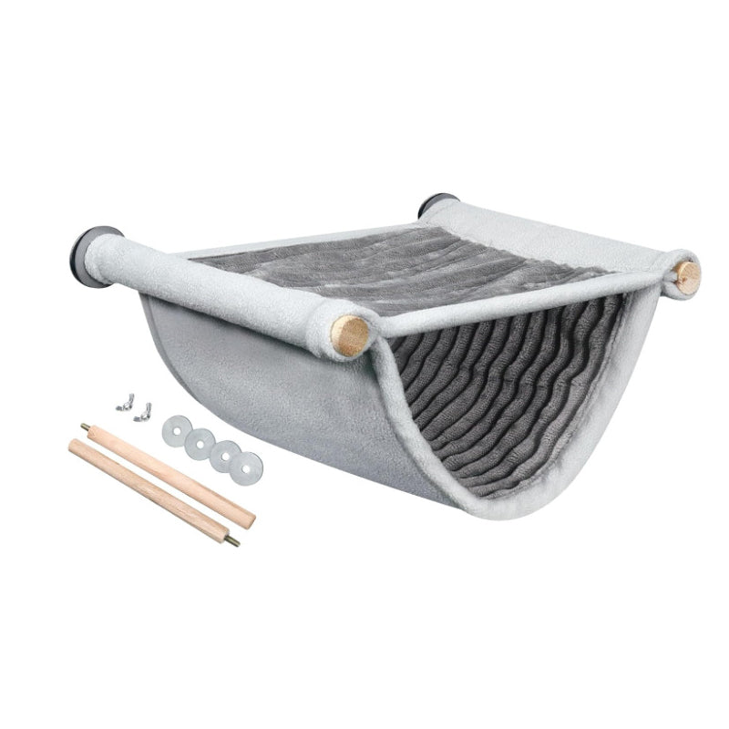 2-Pack Grey Bird Hammock Bed for Parrots, Budgies, and Small Pets - Warm, Soft, Washable Hanging Nest with V888-ELOSUNG43651