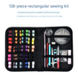 128-Piece Sewing Kit with 40 Colorful Thread Spools - Portable, Compact Sewing Set for Home, Travel & DIY V888-ELOSUNG43675