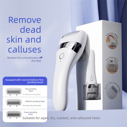 Electric Foot File with 3-Speed Adjustable Motor - Waterproof Callus Remover for Smooth, Soft Feet with LED V888-ELOSUNG43702