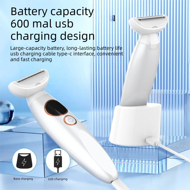 Pink 5-in-1 Women's Hair Removal Epilator - Multi-Function Body Grooming Kit with Waterproof Design, LED V888-ELOSUNG43711