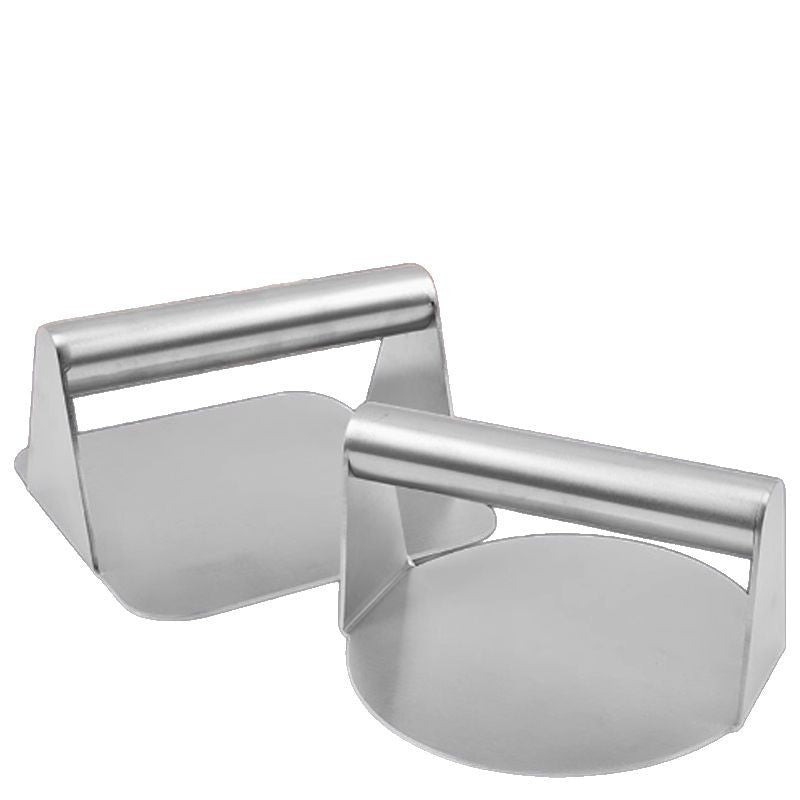 2-PCS Stainless Steel Meat Press Mold 11.2cm Diameter for Burger Patties, Steak, Dough & Rice Rolls - V888-ELOSUNG43736