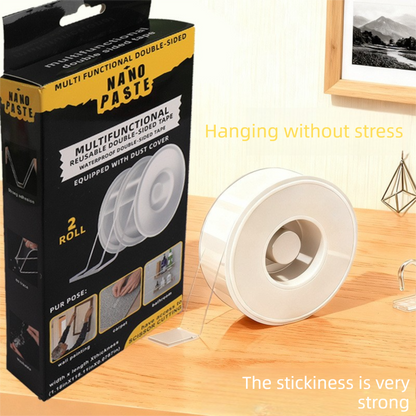 Multifunctional Reusable Nano Double-Sided Tape 2 Rolls with Dust Covers Heavy Duty Mounting Solution for V888-ELOSUNG43788