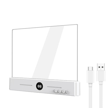 White LED Flat Panel Reading Light with 99m Timer 3 Color Modes Stepless Dimming Rechargeable Eye Protection V888-ELOSUNG43794