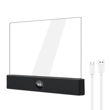 Black LED Flat Panel Reading Light with 99m Timer 3 Color Modes Stepless Dimming Rechargeable Eye Protection V888-ELOSUNG43796