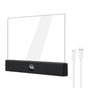Black LED Flat Panel Reading Light with 99m Timer 3 Color Modes Stepless Dimming Rechargeable Eye Protection V888-ELOSUNG43796