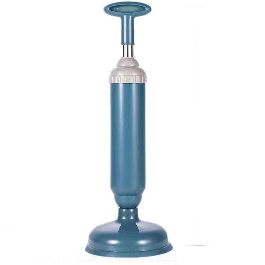 Blue High-Pressure Toilet Plunger with Vacuum Seal - Powerful Drain Unclogger for Toilets, Sinks & Drains V888-ELOSUNG43797