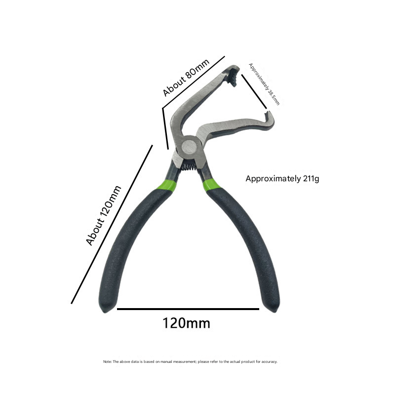 Black 3 Piece Automotive Wire Connector Removal Tool Set with Straight Bent and Dual End Pliers for V888-ELOSUNG43826