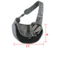 Black Portable Pet Sling Backpack for Small Dogs and Cats - Size S with Breathable Mesh Design V888-ELOSUNG43828