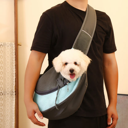 Pink Portable Pet Sling Backpack for Small Dogs and Cats - Size S with Breathable Mesh Design V888-ELOSUNG43831
