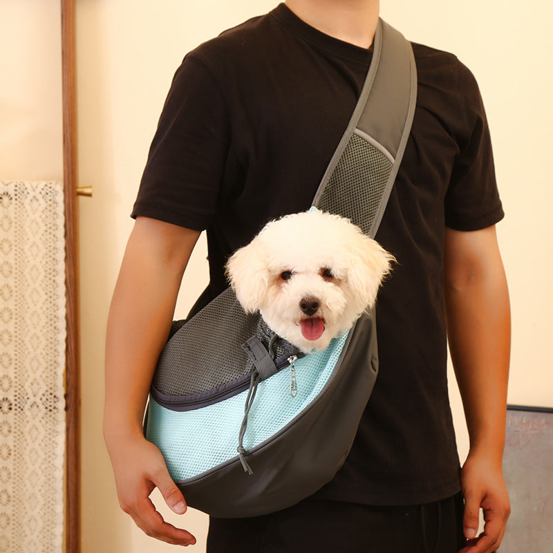 Yellow Portable Pet Sling Backpack for Small Dogs and Cats - Size S with Breathable Mesh Design V888-ELOSUNG43832