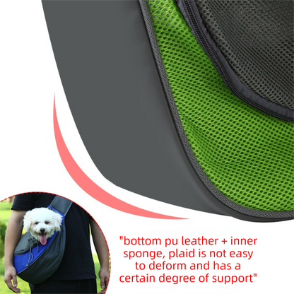 Purple Portable Pet Sling Backpack for Small Dogs and Cats - Size S with Breathable Mesh Design V888-ELOSUNG43833