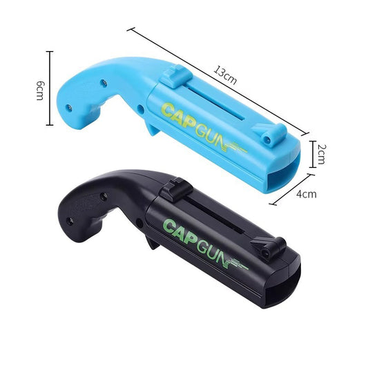 2-Pack balck and blue Fun Bottle Opener with Cap Ejection Mechanism - Compact ABS Bottle Opener for Beer and V888-ELOSUNG43857