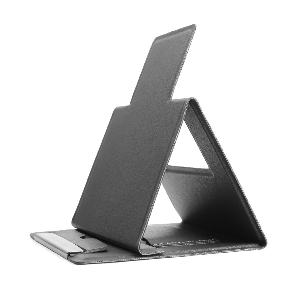 2-PCS Grey Portable Foldable Phone Stand with Card Holder - Compact Desktop Mobile Phone Holder for Home, V888-ELOSUNG43882